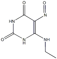 6-(ethylamino)-5-nitrosopyrimidine-2,4(1H,3H)-dione Struktur