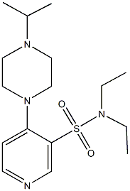 N,N-diethyl-4-(4-isopropyl-1-piperazinyl)-3-pyridinesulfonamide Struktur