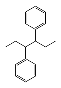 (1-ethyl-2-phenylbutyl)benzene Struktur