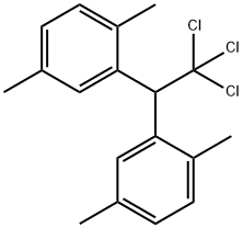 1,4-dimethyl-2-[2,2,2-trichloro-1-(2,5-dimethylphenyl)ethyl]benzene Struktur