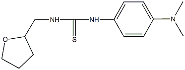 N-[4-(dimethylamino)phenyl]-N'-(tetrahydro-2-furanylmethyl)thiourea Struktur