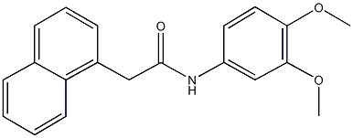 N-(3,4-dimethoxyphenyl)-2-(1-naphthyl)acetamide Struktur