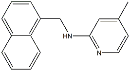 N-(4-methyl-2-pyridinyl)-N-(1-naphthylmethyl)amine Struktur