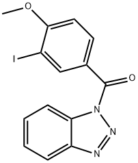 1-(3-iodo-4-methoxybenzoyl)-1H-1,2,3-benzotriazole Struktur