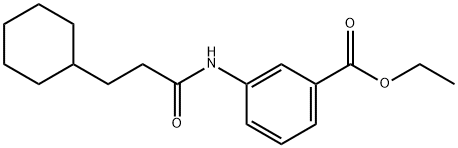 ethyl 3-[(3-cyclohexylpropanoyl)amino]benzoate Struktur