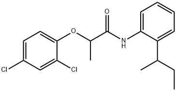 N-(2-sec-butylphenyl)-2-(2,4-dichlorophenoxy)propanamide Struktur