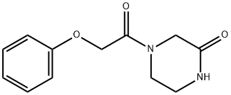 4-(phenoxyacetyl)-2-piperazinone Struktur