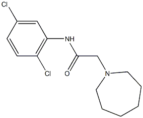 2-(1-azepanyl)-N-(2,5-dichlorophenyl)acetamide Struktur