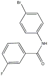 N-(4-bromophenyl)-3-fluorobenzamide Struktur