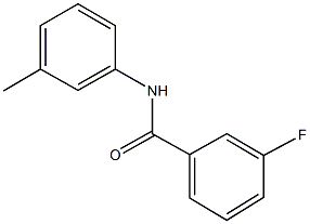 3-fluoro-N-(3-methylphenyl)benzamide Struktur