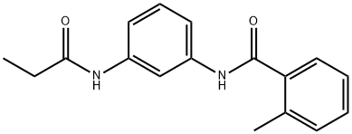 2-methyl-N-[3-(propionylamino)phenyl]benzamide Struktur