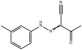 2-[(3-methylphenyl)hydrazono]-3-oxobutanenitrile Struktur