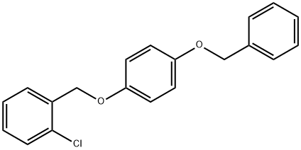 1-{[4-(benzyloxy)phenoxy]methyl}-2-chlorobenzene Struktur