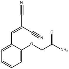 2-[2-(2,2-dicyanovinyl)phenoxy]acetamide Struktur