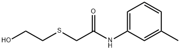 2-[(2-hydroxyethyl)sulfanyl]-N-(3-methylphenyl)acetamide Struktur