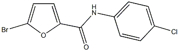 5-bromo-N-(4-chlorophenyl)-2-furamide Struktur