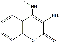 3-amino-4-(methylamino)-2H-chromen-2-one Struktur