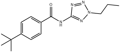 4-tert-butyl-N-(2-propyl-2H-tetraazol-5-yl)benzamide Struktur