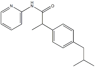 2-(4-isobutylphenyl)-N-(2-pyridinyl)propanamide Struktur