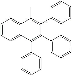 1-methyl-2,3,4-triphenylnaphthalene Struktur