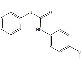 N'-(4-methoxyphenyl)-N-methyl-N-phenylurea Struktur