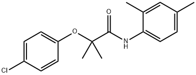 2-(4-chlorophenoxy)-N-(2,4-dimethylphenyl)-2-methylpropanamide Struktur