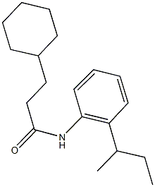 N-(2-sec-butylphenyl)-3-cyclohexylpropanamide Struktur