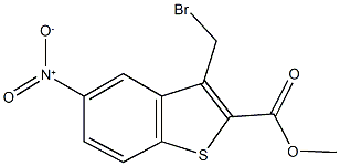 methyl 3-(bromomethyl)-5-nitro-1-benzothiophene-2-carboxylate Struktur