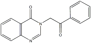 3-(2-oxo-2-phenylethyl)-4(3H)-quinazolinone Struktur