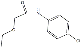 N-(4-chlorophenyl)-2-ethoxyacetamide Struktur