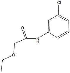 N-(3-chlorophenyl)-2-ethoxyacetamide Struktur