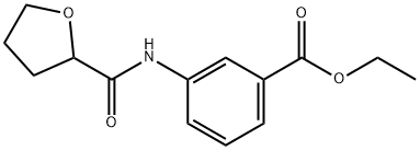 ethyl 3-[(tetrahydro-2-furanylcarbonyl)amino]benzoate Struktur