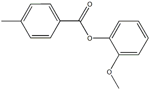 2-methoxyphenyl 4-methylbenzoate Struktur