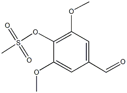 4-formyl-2,6-dimethoxyphenyl methanesulfonate Struktur