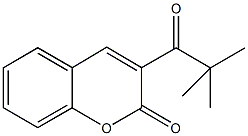 3-(2,2-dimethylpropanoyl)-2H-chromen-2-one Struktur