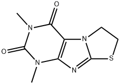 1,3-dimethyl-6,7-dihydro[1,3]thiazolo[2,3-f]purine-2,4(1H,3H)-dione Struktur