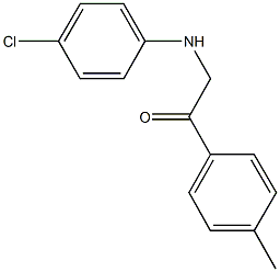 2-(4-chloroanilino)-1-(4-methylphenyl)ethanone Struktur