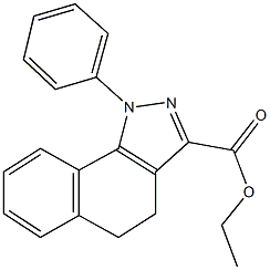 ethyl 1-phenyl-4,5-dihydro-1H-benzo[g]indazole-3-carboxylate Struktur