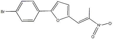 2-(4-bromophenyl)-5-(2-nitro-1-propenyl)furan Struktur