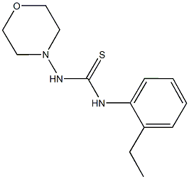 N-(2-ethylphenyl)-N'-(4-morpholinyl)thiourea Struktur