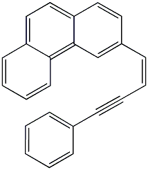 3-(4-phenyl-1-buten-3-ynyl)phenanthrene Struktur