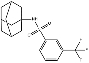 N-(1-adamantyl)-3-(trifluoromethyl)benzenesulfonamide Struktur