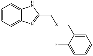 2-{[(2-fluorobenzyl)sulfanyl]methyl}-1H-benzimidazole Struktur