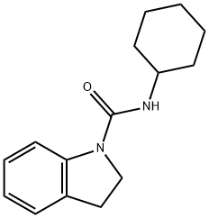 N-cyclohexyl-1-indolinecarboxamide Struktur