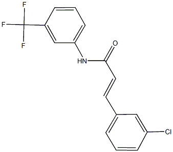 3-(3-chlorophenyl)-N-[3-(trifluoromethyl)phenyl]acrylamide Struktur