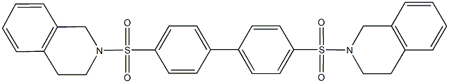 2-{[4'-(3,4-dihydro-2(1H)-isoquinolinylsulfonyl)[1,1'-biphenyl]-4-yl]sulfonyl}-1,2,3,4-tetrahydroisoquinoline Struktur