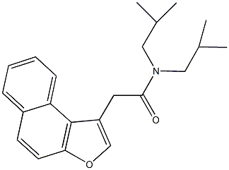 N,N-diisobutyl-2-naphtho[2,1-b]furan-1-ylacetamide Struktur