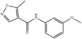 N-(3-methoxyphenyl)-5-methyl-4-isoxazolecarboxamide Struktur