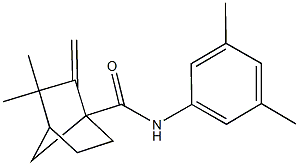 N-(3,5-dimethylphenyl)-3,3-dimethyl-2-methylenebicyclo[2.2.1]heptane-1-carboxamide Struktur