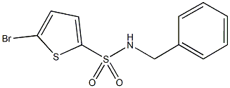 N-benzyl-5-bromo-2-thiophenesulfonamide Struktur